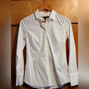 White Banana Republic Riley Button Shirt